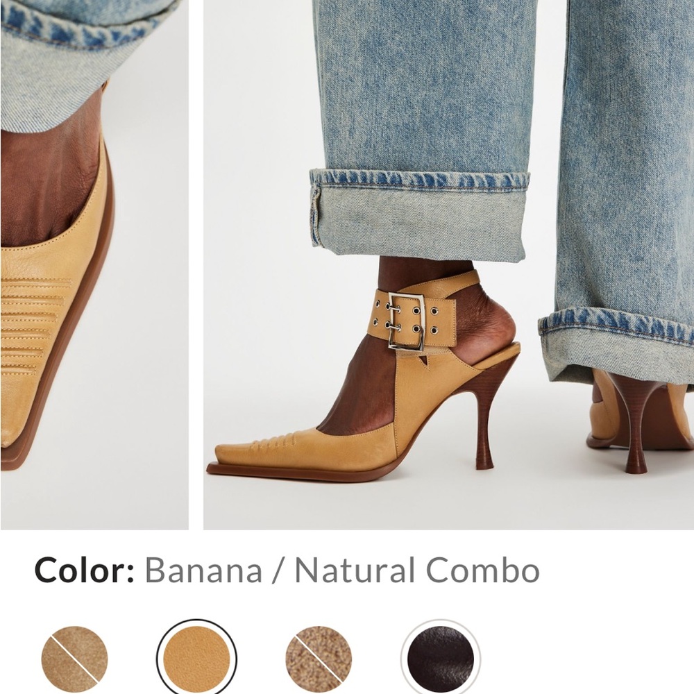 Jeffrey Campbell Banana and Brown Heels